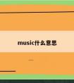 music什么意思