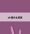 air是什么意思