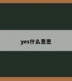 yes什么意思