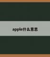 apple什么意思