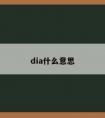 dia什么意思