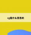 cg是什么意思的