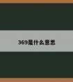 369是什么意思