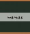 hse是什么意思