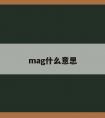 mag什么意思